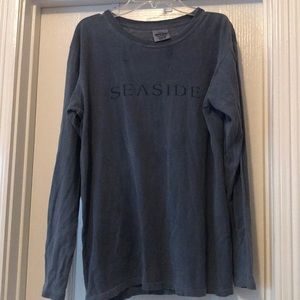 Seaside dark turquoise long sleeve shirt